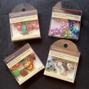 4 packs-never used glitter shapes!